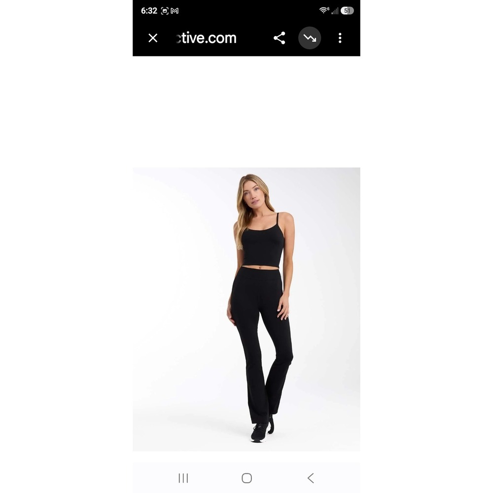 Tavi High Waisted Bootcut Leggings Ebony Black TaviSculpt Yoga Pants Medium NEW